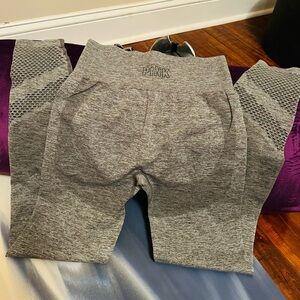 PINK Victoria's Secret Gray Seamless Leggings Size Small